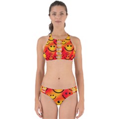 Smile Smiling Face Happy Cute Perfectly Cut Out Bikini Set by Pakrebo