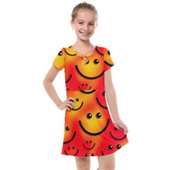 Smile Smiling Face Happy Cute Kids  Cross Web Dress by Pakrebo