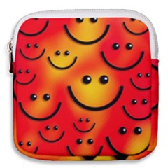 Smile Smiling Face Happy Cute Mini Square Pouch by Pakrebo