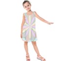 Flower Stained Glass Window Symmetry Kids  Sleeveless Dress View1