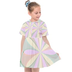 Flower Stained Glass Window Symmetry Kids  Sailor Dress by Pakrebo