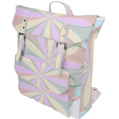 Flower Stained Glass Window Symmetry Buckle Up Backpack by Pakrebo