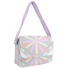 Flower Stained Glass Window Symmetry Courier Bag