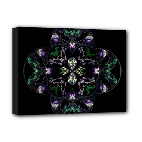 Fractal Fractal Art Texture Deluxe Canvas 16  X 12  (stretched)  by Pakrebo