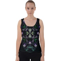 Fractal Fractal Art Texture Velvet Tank Top by Pakrebo