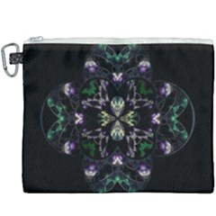 Fractal Fractal Art Texture Canvas Cosmetic Bag (xxxl) by Pakrebo