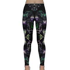 Fractal Fractal Art Texture Lightweight Velour Classic Yoga Leggings by Pakrebo