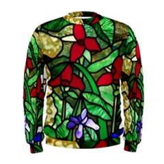 Stained Glass Art Window Church Men s Sweatshirt by Pakrebo