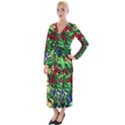 Stained Glass Art Window Church Velvet Maxi Wrap Dress View1