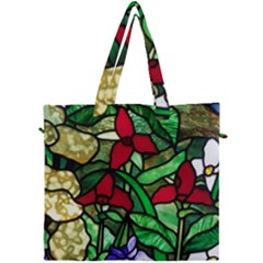 Stained Glass Art Window Church Canvas Travel Bag by Pakrebo