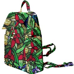 Stained Glass Art Window Church Buckle Everyday Backpack by Pakrebo