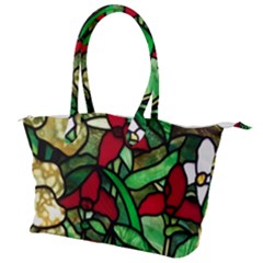 Stained Glass Art Window Church Canvas Shoulder Bag