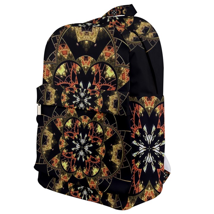 Fractal Stained Glass Ornate Classic Backpack