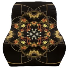 Fractal Stained Glass Ornate Car Seat Back Cushion  by Pakrebo