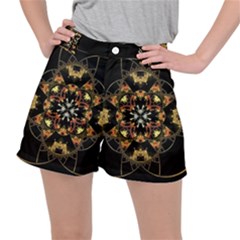 Fractal Stained Glass Ornate Stretch Ripstop Shorts