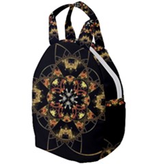 Fractal Stained Glass Ornate Travel Backpacks by Pakrebo