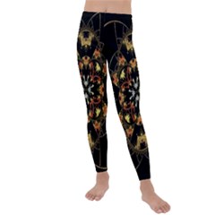 Fractal Stained Glass Ornate Kids  Lightweight Velour Leggings