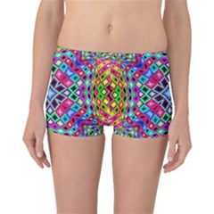 Kaleidoscope Pattern Sacred Geometry Boyleg Bikini Bottoms by Pakrebo