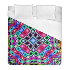 Kaleidoscope Pattern Sacred Geometry Duvet Cover (full/ Double Size) by Pakrebo