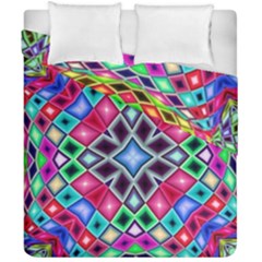 Kaleidoscope Pattern Sacred Geometry Duvet Cover Double Side (california King Size) by Pakrebo