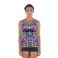 Kaleidoscope Pattern Sacred Geometry Sport Tank Top  by Pakrebo