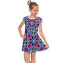 Kaleidoscope Pattern Sacred Geometry Kids  Cap Sleeve Dress View1