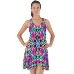 Kaleidoscope Pattern Sacred Geometry Show Some Back Chiffon Dress by Pakrebo