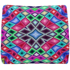 Kaleidoscope Pattern Sacred Geometry Seat Cushion by Pakrebo