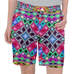 Kaleidoscope Pattern Sacred Geometry Pocket Shorts