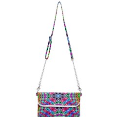 Kaleidoscope Pattern Sacred Geometry Mini Crossbody Handbag by Pakrebo