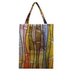 Stained Glass Window Colorful Classic Tote Bag by Pakrebo