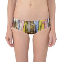 Stained Glass Window Colorful Classic Bikini Bottoms by Pakrebo