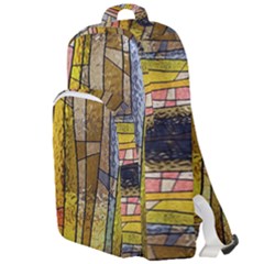 Stained Glass Window Colorful Double Compartment Backpack