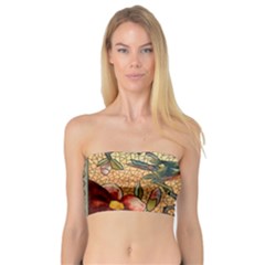 Flower Cubism Mosaic Vintage Bandeau Top by Pakrebo