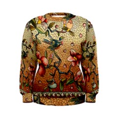 Flower Cubism Mosaic Vintage Women s Sweatshirt by Pakrebo