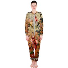 Flower Cubism Mosaic Vintage Onepiece Jumpsuit (ladies)  by Pakrebo