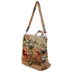 Flower Cubism Mosaic Vintage Crossbody Backpack