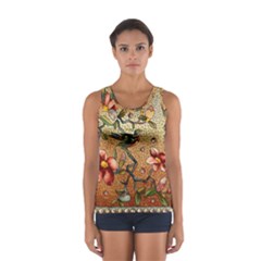 Flower Cubism Mosaic Vintage Sport Tank Top  by Pakrebo