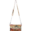 Flower Cubism Mosaic Vintage Mini Crossbody Handbag View1