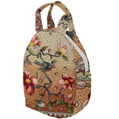 Flower Cubism Mosaic Vintage Travel Backpacks