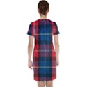 Blue & Red Plaid Short Sleeve Nightdress View2