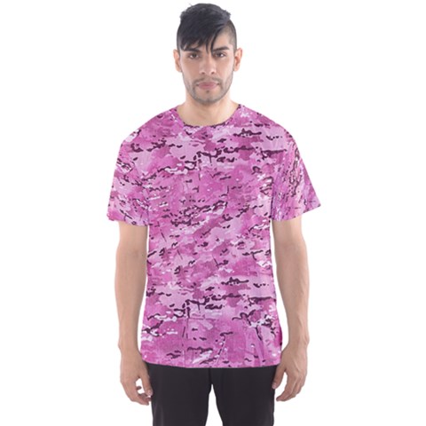 Pink Camouflage Army Military Girl Men s Sports Mesh Tee by snek