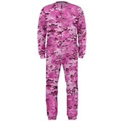 Pink Camouflage Army Military Girl Onepiece Jumpsuit (men)  by snek