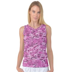 Pink Camouflage Army Military Girl Women s Basketball Tank Top by snek