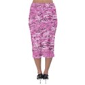 Pink Camouflage Army Military Girl Midi Pencil Skirt View2