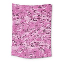 Pink Camouflage Army Military Girl Medium Tapestry by snek