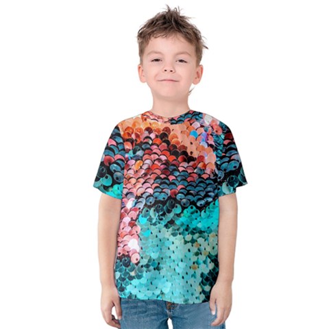 Dragon Scales Kids  Cotton Tee by WensdaiAmbrose