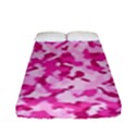 Standard Pink Camouflage Army Military Girl funny pattern Fitted Sheet (Full/ Double Size) View1