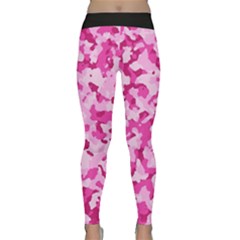 Standard Pink Camouflage Army Military Girl Funny Pattern Classic Yoga Leggings by snek