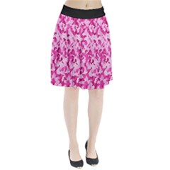 Standard Pink Camouflage Army Military Girl Funny Pattern Pleated Skirt by snek